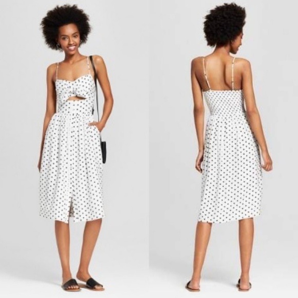 Polka Dot Xhilaration Target Peekaboo Dress Sz M